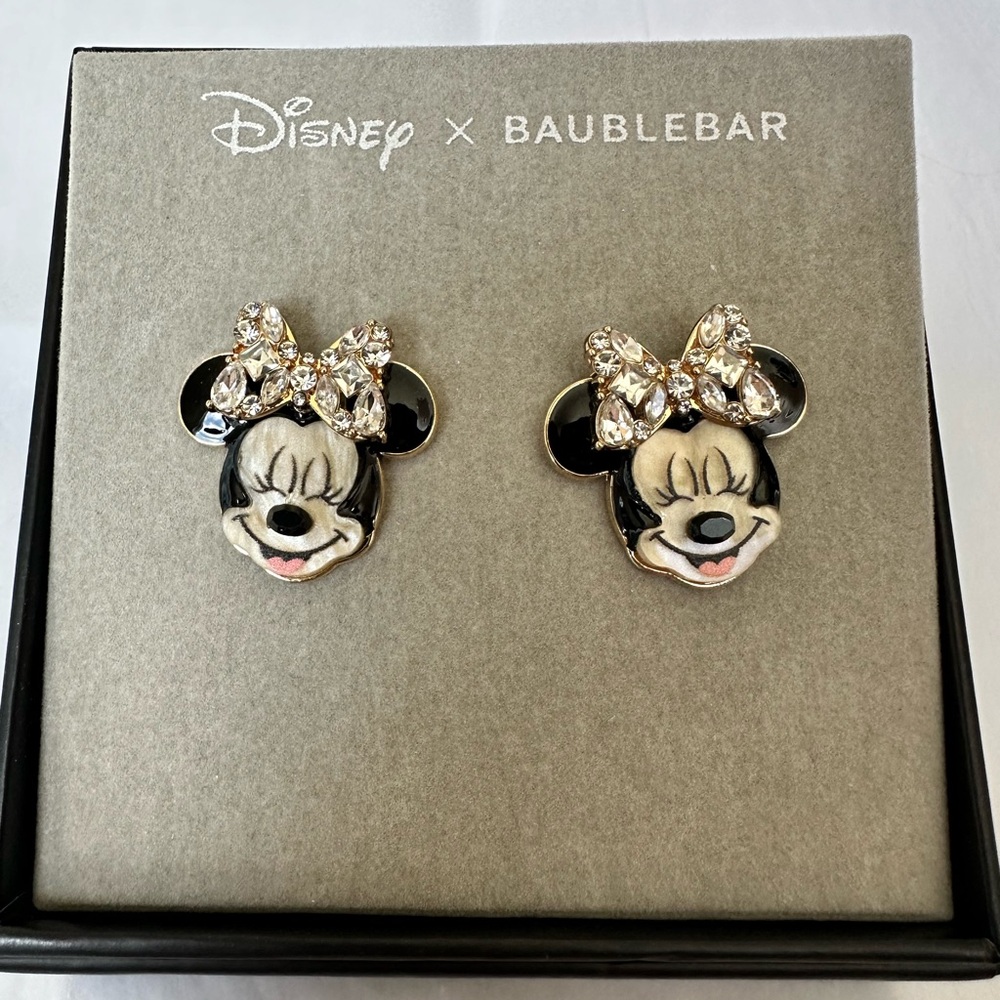 Disney x Baublebar Minnie Mouse Rhinestone Embelished Earrings